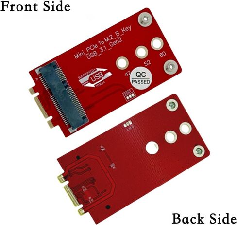 M.2 Key B+M إلى Mini PCIe Adapter Board 4G/5G Cellular Modem Converter مع دعم USB 2.0 USB3.1 ، متوافق مع RG200U-CN ، SRM815 ، SRM810 in Saudi Arabia