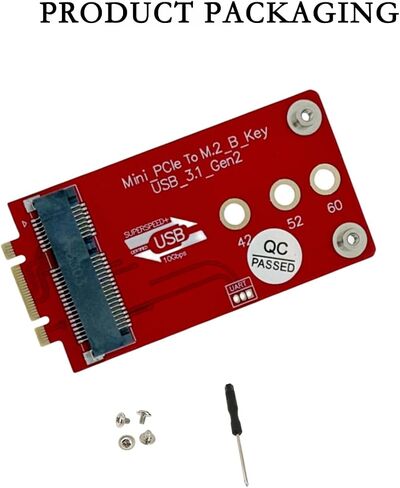 M.2 Key B+M إلى Mini PCIe Adapter Board 4G/5G Cellular Modem Converter مع دعم USB 2.0 USB3.1 ، متوافق مع RG200U-CN ، SRM815 ، SRM810 in Saudi Arabia