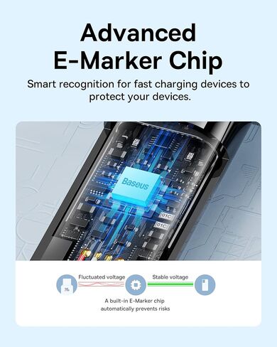 BASEUS USB C Cable ، 240W PD 5A شحن سريع USBC إلى كبل USBC ، سبيكة من نايلون من النوع C من النوع C الشاحن لـ iPhone 17 16 Pro/Plus/Pro Max ، MacBook ، iPad Pro/Mini ، Samsung S23/S22+ (6.6ft) in Kuwait