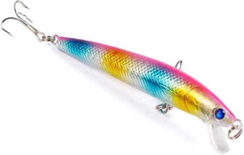 10pcs Minnow Fishing Lures Crankbaits, Fishing Lures Hard Baits Swimbaits, Minnow Topwater Baits in Saudi Arabia
