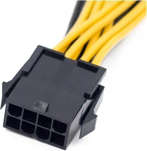 EPS CPU 12V 8Pin Female to 8Pin (4+4) Pin EPS 12V Male Motherboard Power Supply Cable Y Splitter Adapter Sleeve in Saudi Arabia