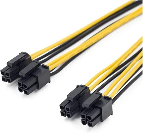 EPS CPU 12V 8Pin Female to 8Pin (4+4) Pin EPS 12V Male Motherboard Power Supply Cable Y Splitter Adapter Sleeve in Saudi Arabia