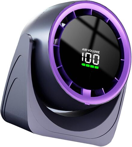 Desk Fans, Digital Display Rechargeable USB Fan, Desk Fans Small Quiet Strong Winds, Wall Mounted Fan For Bedroom, Office, Dorm, Bedside, Home in Saudi Arabia