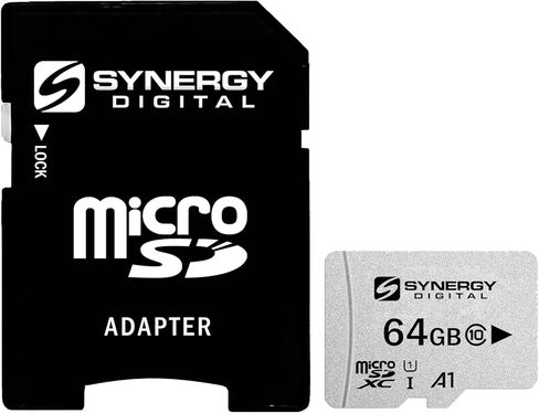 Synergy Digital 64GB Micro SDXC Secure UHS -I بطاقات الذاكرة ، متوافقة مع Sony Ericsson J20 (Hazel) Phone - Class 10 ، U1 ، 100MB/S ، 300 Series - Pack of 5 in Saudi Arabia