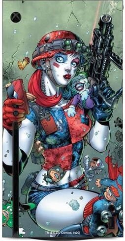 Skinit Skinit Gaming Gaming Skin متوافق مع وحدة التحكم Xbox Series X - Comics DC Comics Harley Quinn المرخص رسميًا in Saudi Arabia