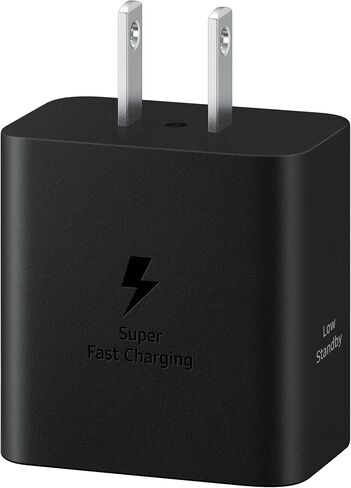 SAMSUNG 45W Wall Charger Power Adapter, Cable Not Included, Super Fast Charging for Galaxy Phones, Tablets and USB Type C Devices, Low Standby Power Consumption, EP-T4511NBEGUS, Black in Kuwait
