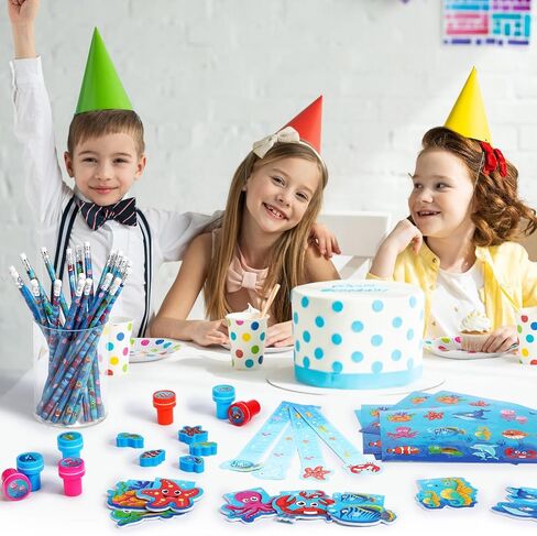 PerKoop 168 Pcs Dog Party Favors Set with Dog Mini Notebook Pencil Sticker Stamp Stationery Animals Party Favor for Puppy Pet Theme Classroom Prizes Goody Bags Piñata Stuffers School Supplies in Saudi Arabia