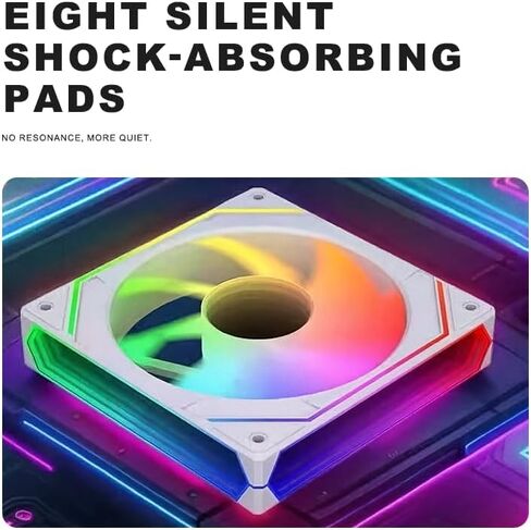 Xuhongxiang 120mm Argb PC مروحة مع الأضواء ، ضوضاء منخفضة هادئة 16 ديسيبل ، 1600 دورة في الدقيقة تبريد تدفق الهواء ، تصميم مرآة لانهائي ، مروحة RGB 12V لحالة الكمبيوتر in Saudi Arabia