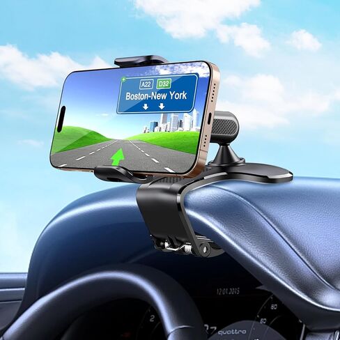 Car Phone Mount,360 Degree Rotation Dashboard Car Phone Holder, Multifunctional car Dash Board Mobile Phone Holder,Universal Dash Clip Cellphone Mount Cell Phone Holder Clip for 4-7 inch Smartphones in Saudi Arabia