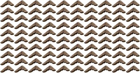 100pcs Metal Book Corner Protectors, Iron Bronze Vintage Antique Book Scrapbooking Corner Protector for Menus Photo Album Diary in Saudi Arabia