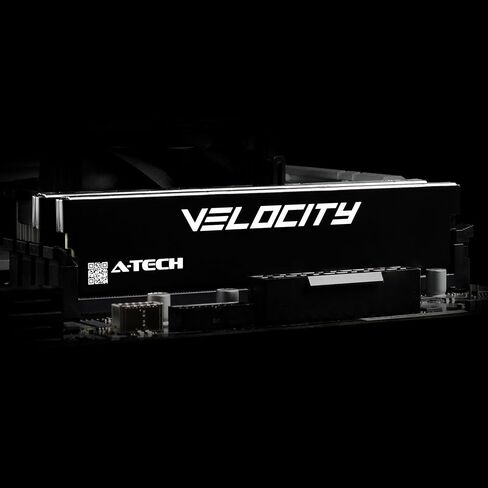A-Tech Velocity RAM 64GB (2x32GB) DDR5 5600MHz (PC5-44800) XMP 3.0 UDIMM 1.1V Non-ECC DIMM 288-Pin Desktop Computer Gaming Memory - AV2K32G5D56X in Saudi Arabia