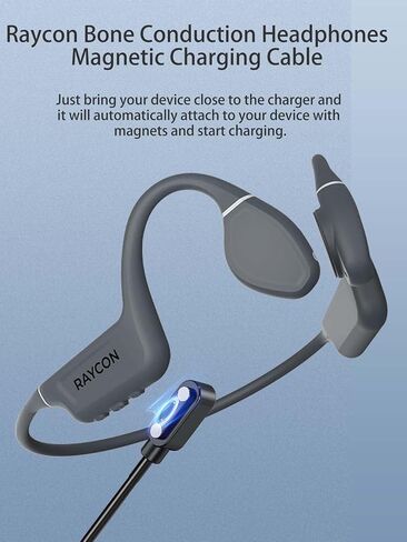 Charger for Raycon Bone Conduction Headphones, Magnetic USB Charging Cable 3.28ft/100cm,Charger Cable Replacement for Raycon Bone Conduction Headphones(Black) in Saudi Arabia