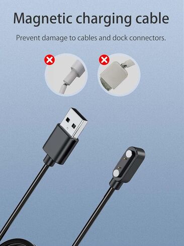 Charger for Raycon Bone Conduction Headphones, Magnetic USB Charging Cable 3.28ft/100cm,Charger Cable Replacement for Raycon Bone Conduction Headphones(Black) in Saudi Arabia