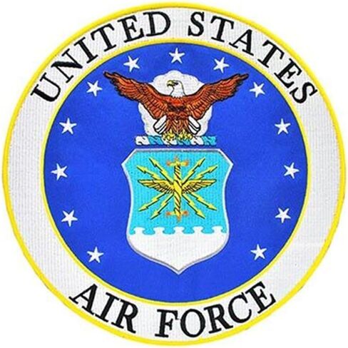 United States Air Force USAF Circular Embroidered Patch, with Iron-On Adhesive (Full Color) in Saudi Arabia