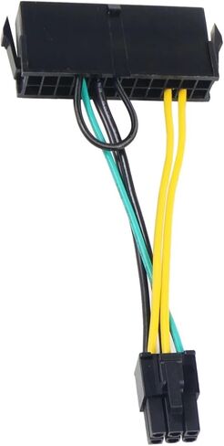 24Pin to 6Pin Power Supply Cable Cord 24p to 6p 18AWG Wire for for de*/ll for 3050 6 PIN Motherboard Adapter Cable(10cm,for Lenovo) in Saudi Arabia