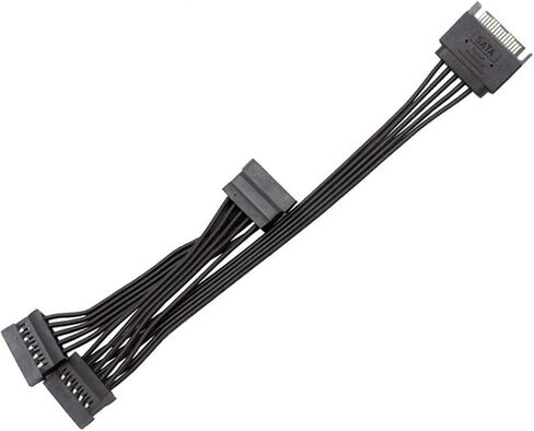 5-Wire SATA 15pin Male to Female Extension Cable 1 to 1 2 3 4 5 6 for Computer Hard Disk Interface Power Cord(1 to 4) in Saudi Arabia