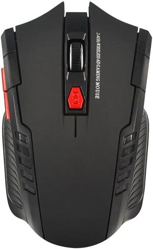 2.4Ghz Wireless Mouse with USB Receiver 2.4G Gaming Mouse 6D Optical Wireless Mouses USB Right Scroll Mice for Laptop PC Gamer Black in Kuwait