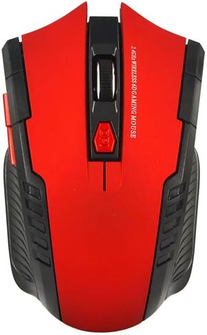 2.4Ghz Wireless Mouse with USB Receiver 2.4G Gaming Mouse 6D Optical Wireless Mouses USB Right Scroll Mice for Laptop PC Gamer Black in Kuwait
