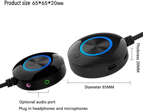 TUMASTER PC Power Button Desktop PC Computer Case Power Switch On Off Key with 1.6m Cables(2USB+Audio+Restart Key) Computer Host Button D-02-Black in Saudi Arabia