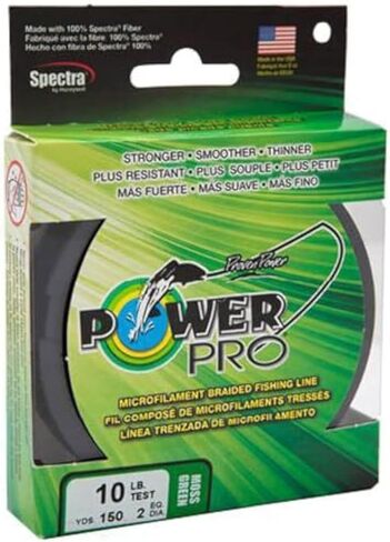 POWERPRO Spectra Fiber Braided Fishing Line, Moss Green, 500YD/20LB in Kuwait