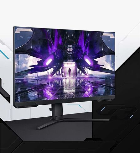 Samsung 32 "Odyssey G Series FHD LED Gaming Monitor ، 165 هرتز ، 1 مللي ثانية ، شاشة قابلة للتعديل ، Freesync Premium ، وضع توفير العين ، أسود ، مع كابل GSF HDMI in Kuwait