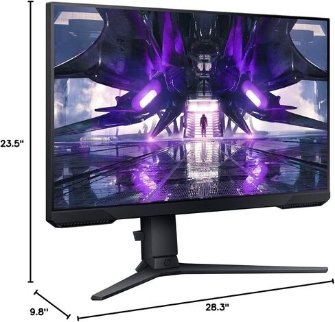 Samsung 32 "Odyssey G Series FHD LED Gaming Monitor ، 165 هرتز ، 1 مللي ثانية ، شاشة قابلة للتعديل ، Freesync Premium ، وضع توفير العين ، أسود ، مع كابل GSF HDMI in Kuwait