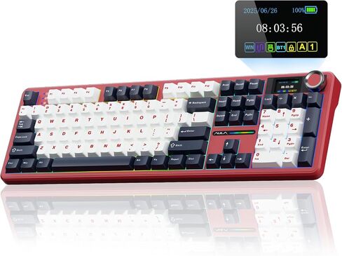 Aula Wireless Keyboard و Mouse Combo ، F108 Pro Full Size Keyboard SC900 Pro Wireless Mouse in Kuwait