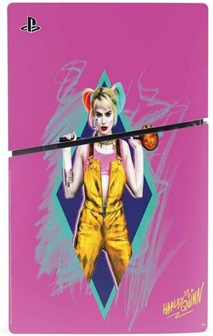 ألعاب Skinit Scenit Gaming متوفرة مع وحدة التحكم PS5 Slim Disk - تصميم DC Comics المرخص رسميًا Harley Quinn in Saudi Arabia