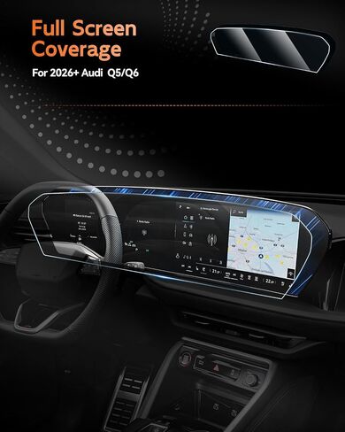 CDEFG Hedged Glass for Audi Q5 (2026) ، Q6 Etron (2025 2026) واقي الشاشة ، شاشة تعمل باللمس 14.5 بوصة و 11.9 بوصة ملحقات الكل في واحد in Kuwait