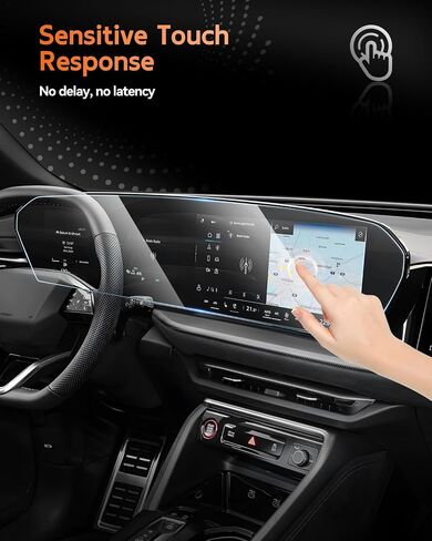 CDEFG Hedged Glass for Audi Q5 (2026) ، Q6 Etron (2025 2026) واقي الشاشة ، شاشة تعمل باللمس 14.5 بوصة و 11.9 بوصة ملحقات الكل في واحد in Kuwait