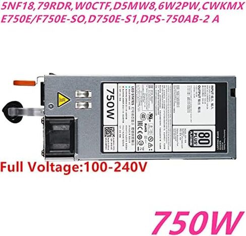 Novaeluc PSU لـ R620 520 720 820 T420 Power Supply E750E-S0 F750E-S0 D750E-S1 D750E-S3 DPS-750AB-2A/12 A/29 A (متجدد) in Kuwait