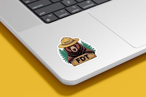 (3 PSC) مقاومة ملصق Bear FDT - وليس ملصق رئيس بلدي - القتال الفاشية - التقدمية السياسية - يمكنك منع الكذابين الفاشين - FTD - شارات الديمقراطية - شارات 3 بوصة لزجاجات المياه المحمولة in Kuwait