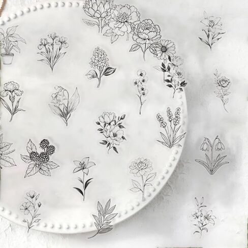 50pcs ملصقات صغيرة ديزي للبنات ، ملصقات فينيل الأزهار لزجاجات المياه مجلة كتب الكمبيوتر المحمول in Kuwait