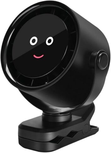 Portable mini dormitory desktop outdoor USB small clip fan, stable and flexible movement (Black) in Saudi Arabia