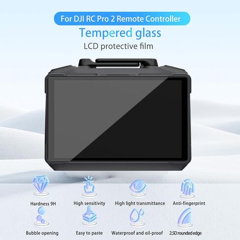 Screen Protector for DJI RC PRO 2, HD Tempered Glass Protector Film,9h Hardness,Tempered Glass Film Guard for DJI RC Pro 2 Remote Controller[2Pack] in Saudi Arabia
