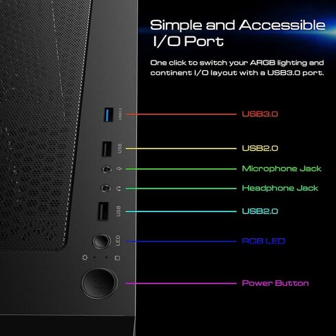 Gaming Computer PC Gaming Desktop System RGB Plug and Play System 12 Core Logical 4.4 GHZ 32GB RAM DDR4 AMD RYZEN Radeon Graphics 1TB SSD WiFi in Kuwait