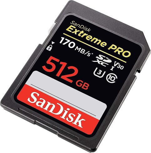 SanDisk Extreme Pro 512GB SD Memory Card SDXC UHS-I Class 10 for Cameras Works with Canon Rebel T5, T5i, T6, T6i, T7, T7i (SDSDXXY-512G-GN4IN) Bundle with (1) Everything But Stromboli 3.0 Card Reader in Saudi Arabia