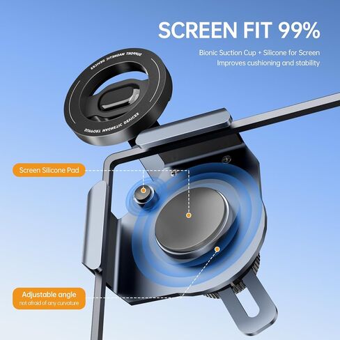 Tesla Phone Mount for Model Y/3/X/Cybertruck Premium Alloy Magnetic Car Phone Holder with Magsafe Model Y Accessories Strong 360° Adjustable Compatible with iPhone 15/14/13 Pro Max & Android in Saudi Arabia