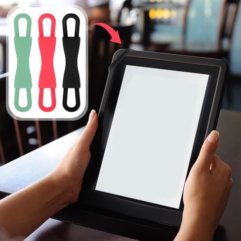 حامل حزام يدوي 3pcs لـ Kindle ، حزام قراءة مريح قابل للتمديد للأجهزة اللوحية القراءة في إكسسوارات السرير يناسب جهاز 4-8 بوصة (أسود ، أحمر ، أخضر) in Kuwait