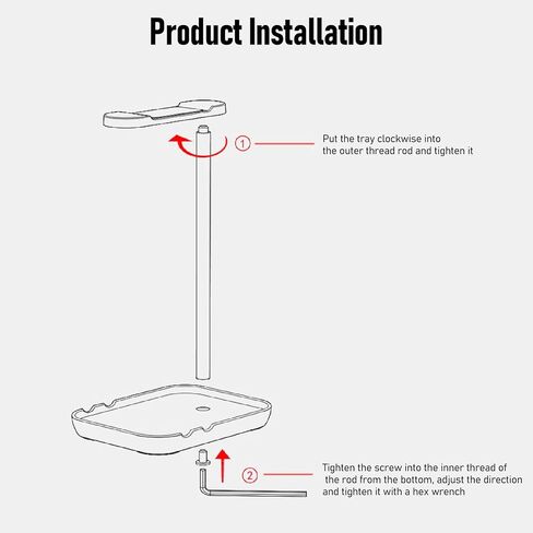 Ashata Gaming Headset Stand ، قاع قاع ، من أجل ، استوديو لتسجيل مكتب غرفة النوم ، مع حامل الهاتف ، حامل سماعات الألعاب (أحمر فاتح) in Saudi Arabia