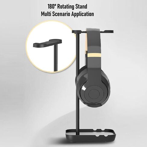 Ashata Gaming Headset Stand ، قاع قاع ، من أجل ، استوديو لتسجيل مكتب غرفة النوم ، مع حامل الهاتف ، حامل سماعات الألعاب (أحمر فاتح) in Saudi Arabia