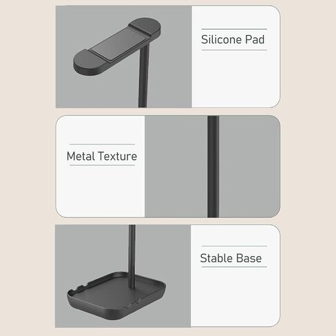 Ashata Gaming Headset Stand ، قاع قاع ، من أجل ، استوديو لتسجيل مكتب غرفة النوم ، مع حامل الهاتف ، حامل سماعات الألعاب (أحمر فاتح) in Saudi Arabia