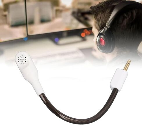 استبدال طفرة الميكروفون القابلة للفصل لـ Blackshark V2 و Blackshark V2 Pro (2020) سماعات ألعاب ، ذراع قابلة للانحناء ، لـ Blackshark V2 ، Blackshark V2 Pro (White) in Saudi Arabia