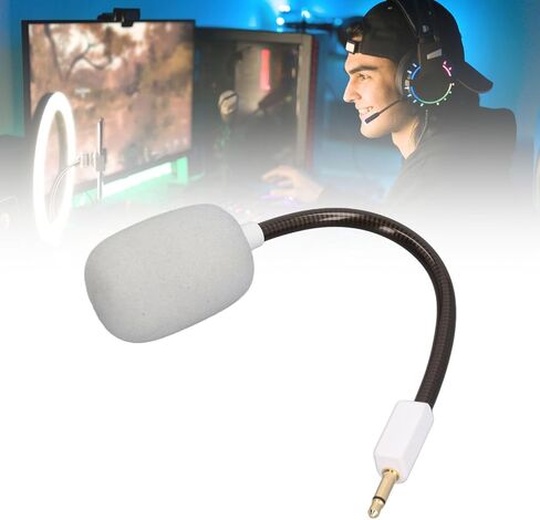 استبدال طفرة الميكروفون القابلة للفصل لـ Blackshark V2 و Blackshark V2 Pro (2020) سماعات ألعاب ، ذراع قابلة للانحناء ، لـ Blackshark V2 ، Blackshark V2 Pro (White) in Saudi Arabia