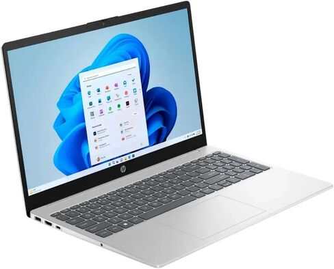HP 15.6" HD Touchscreen Laptop 15-fd0023dx, Intel Core i3-1215U, 8GB RAM, 256GB SSD, Bluetooth, Wi-Fi, Intel UHD Graphics, Windows 11 Home in S Mode, Natural Silver in Saudi Arabia