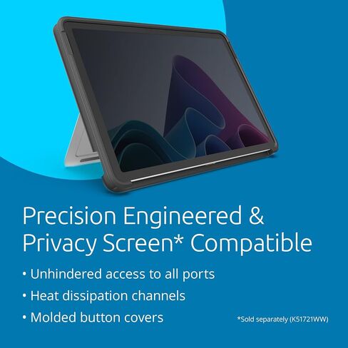 Kensington Blackbelt EQ Rugged Case for Surface Pro 12-inch 1st Edition, Military-Grade Protection, Hand Strap (K96543WW) in Saudi Arabia