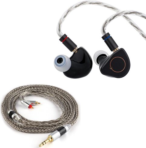 Linsoul SIMGOT SuperMix 4 1DD+1BA+1Planar+1PZT Hybrid Drivers Earphones, Tripowin Zonie 16 Core Silver Plated IEM Cable in Saudi Arabia