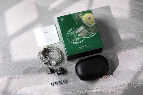 Linsoul SIMGOT SuperMix 4 1DD+1BA+1Planar+1PZT Hybrid Drivers Earphones, Tripowin Zonie 16 Core Silver Plated IEM Cable in Saudi Arabia