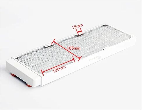 Computer pc Water Cooler Piano Paint White Color Copper Radiator CPU Heat Sink. TSRP-WP360 in Saudi Arabia