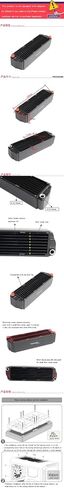 Server Water Cooler 8CM Aluminum Radiator Aluminum Row 65mm Thick 3-Layer Z Water Channel.SR-LH65T3X80 in Saudi Arabia